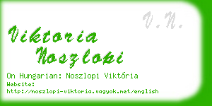 viktoria noszlopi business card